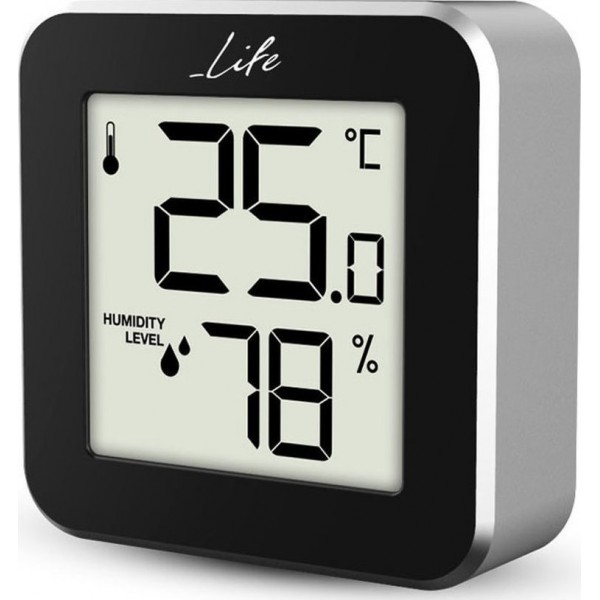 Life Alu Mini Ψηφιακό θερμόμετρο και υγρόμετρο εσωτερικού χώρου