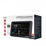 LIFE STEPPE Smartweather TUYA Smart Wi-Fi μετεωρολογικός σταθμός με ασύρματο εξωτερικό αισθητήρα, έγχρωμη οθόνη