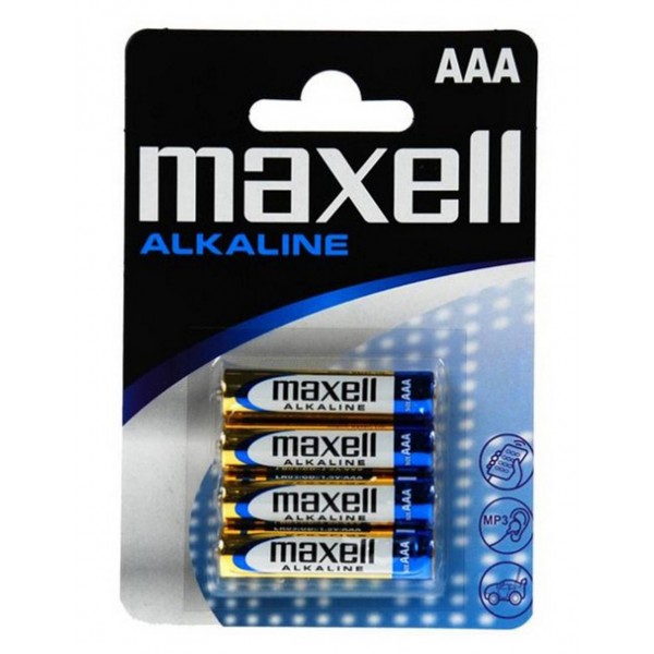 Maxell LR03 size AAA 1.5 V Μπαταρία Αλκαλική Τεμ. 4 