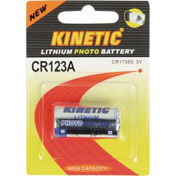 KINETIC CR123A Μπαταρία λιθίου 3V 
