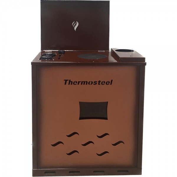 Thermosteel D12000 Θερμάστρα πετρελαίου εμαγιέ σε κοράλ-καφέ χρώμα