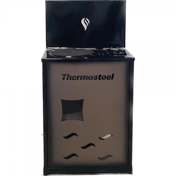 Thermosteel D9000 Θερμάστρα πετρελαίου εμαγιέ σε γκρι-μαύρο χρώμα