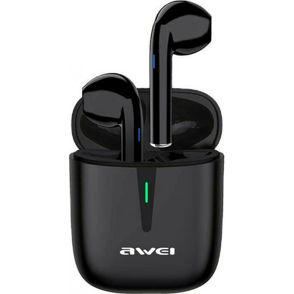 AWEI T21 Earbud Bluetooth Handsfree Μαύρα