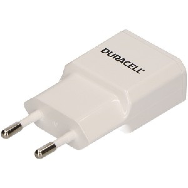 Duracell DRACUSB3W Φορτιστής Ταξιδίου με Έξοδο USB 2.1A Λευκό 