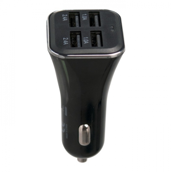 MUVIT CAR CHARGER 4 USB PORTS 6.8A black Φορτιστής Αυτοκινήτου με Έξοδο USB 6.8A